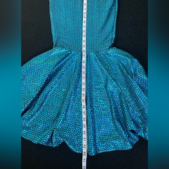 Blue Mermaid or Dragon Scales Skirt - Picture 4 of 5